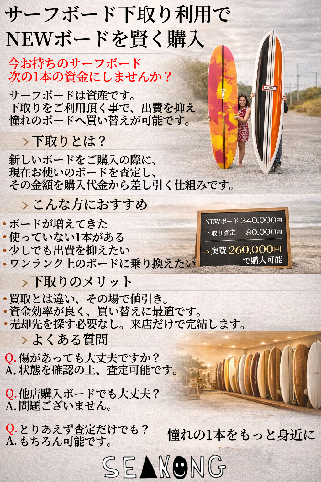 買い取り・委託販売はシーコングにお任せ